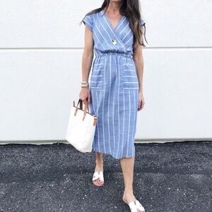 Universal thread blue & white dress